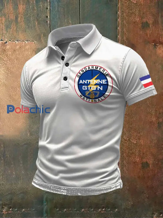 Polo À Manches Courtes Pour Homme De La Gendarmerie Nationale comme image / M