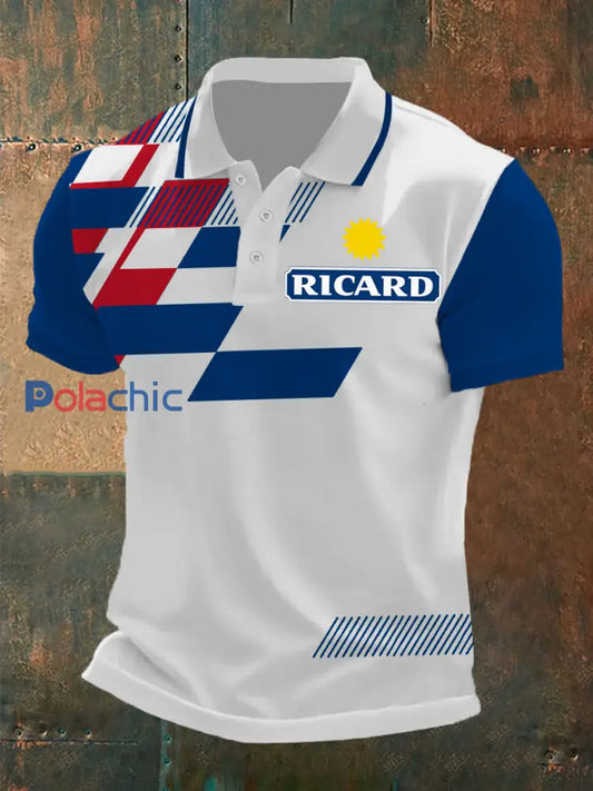 Polo à manches courtes Rricard Homme Bleu / S