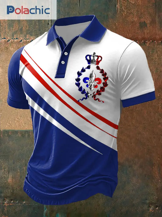Polo à manches courtes The Fleur de Lys pour hommes comme image / S