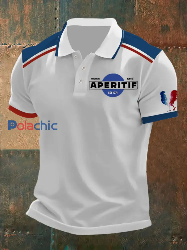 Polo Apéritif Imprimé Homme Blanc / S