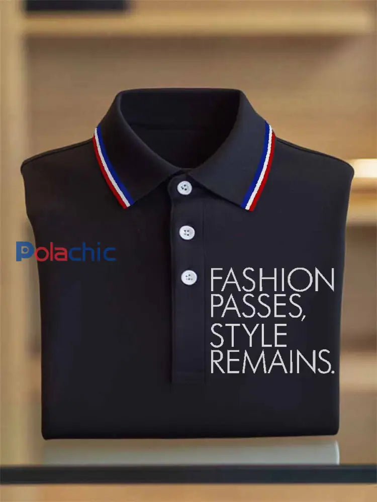 Polo Casual Avec Imprimé Vintage comme image / S