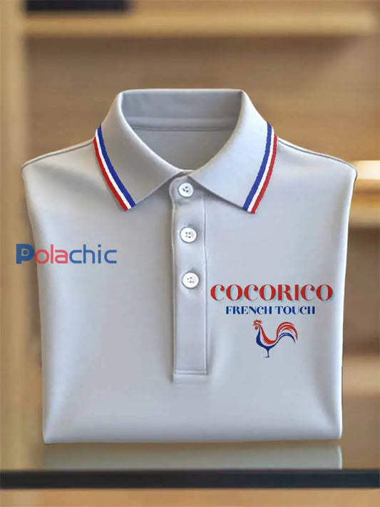 Polo Casual Avec Imprimé Vintage comme image / S