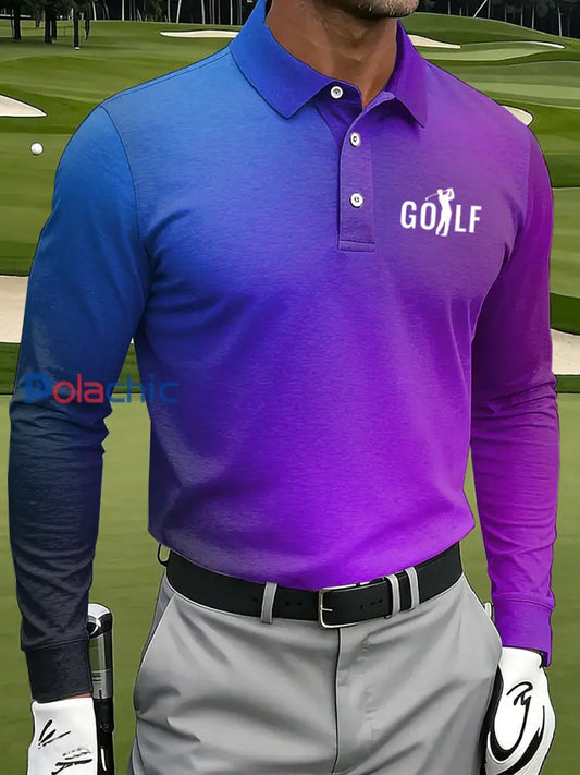 Polo décontracté imprimé de style d’affaires vintage pour hommes comme image / S