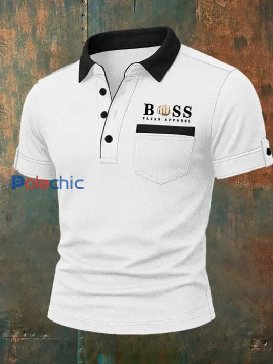 Polo décontracté rétro style vacances pour hommes A / S