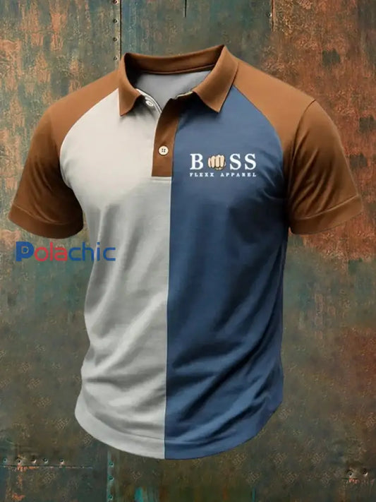 Polo décontracté rétro style vacances pour hommes A / S