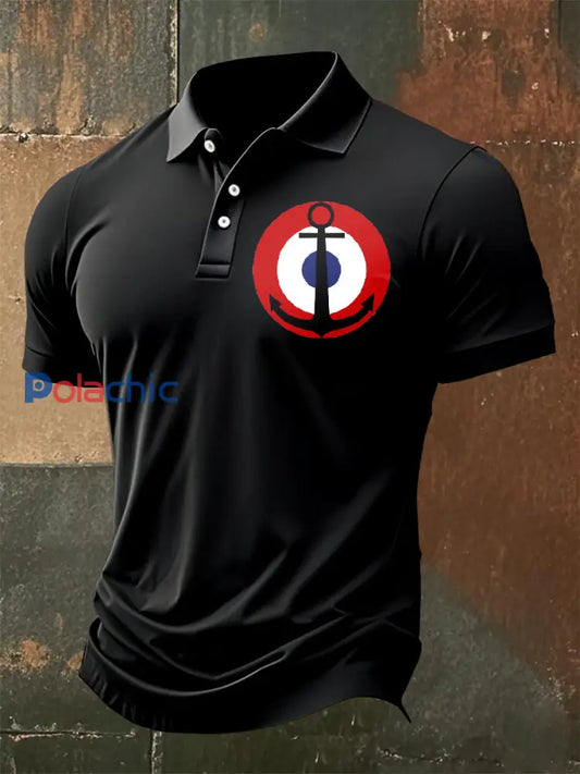 Polo Homme Imprimé Français comme image / S