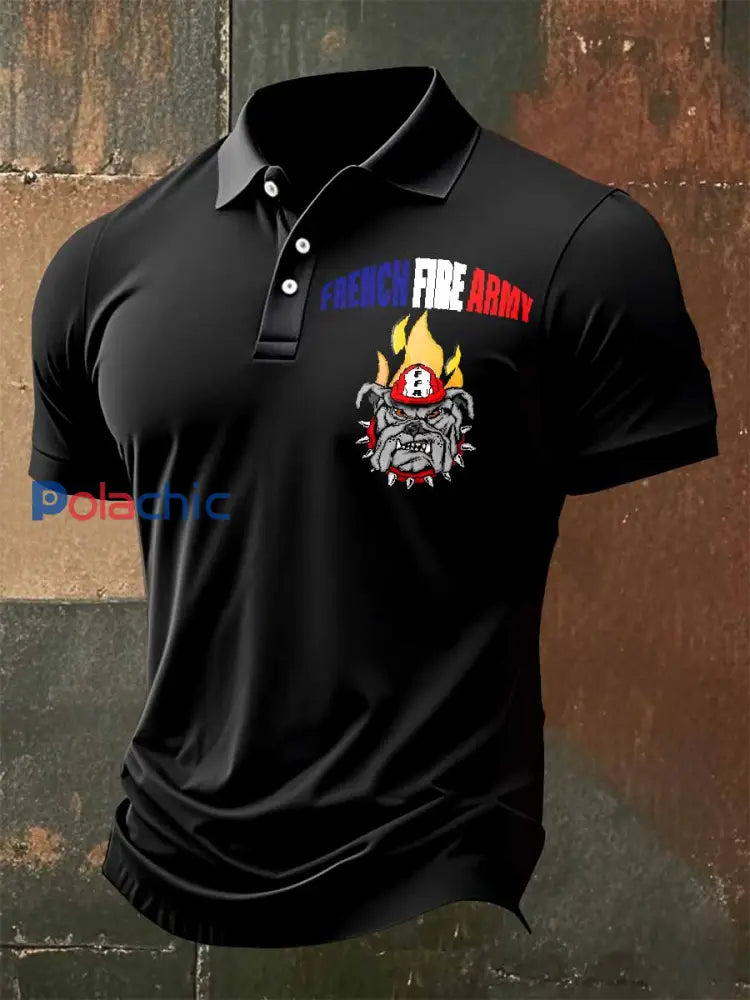 Polo Homme Imprimé Français comme image / S