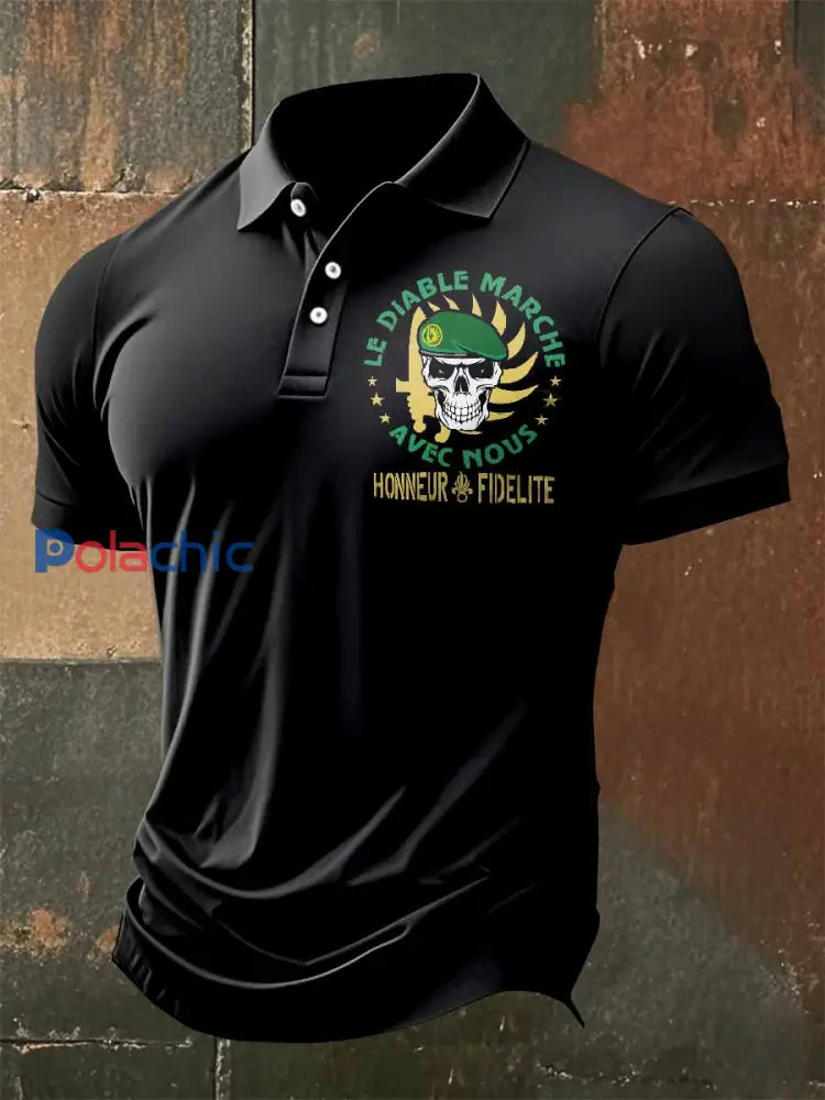 Polo Homme Vintage Régiment Étranger Français comme image / S