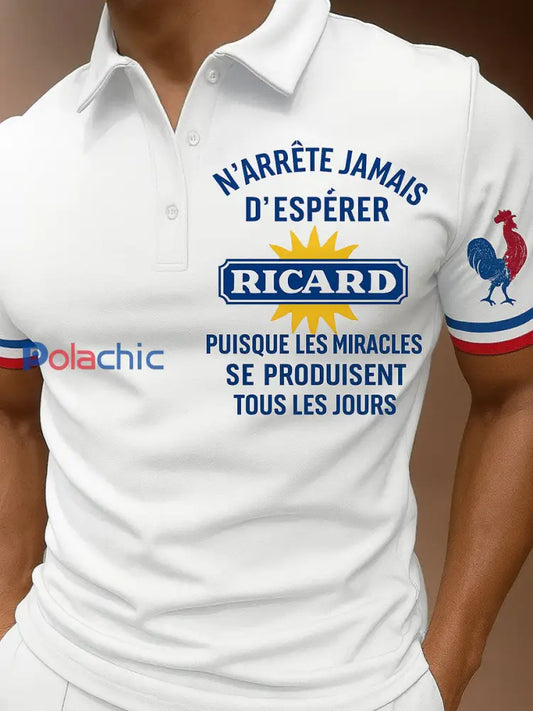 Polo Ricard Art Casual Homme A / S