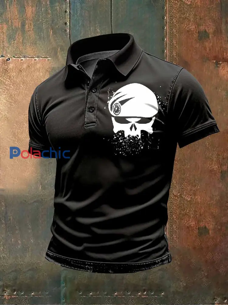 Polo Vintage Légion Étrangère Française Imprimé comme image / S