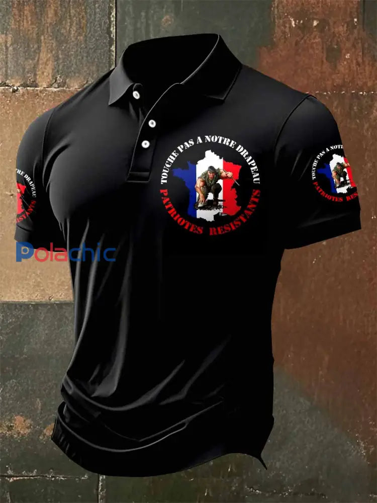 Polo Vintage Légion Étrangère Homme Imprimé comme image / S