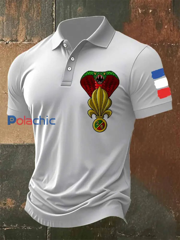 Polo Vintage Légion Étrangère Imprimé comme image / S