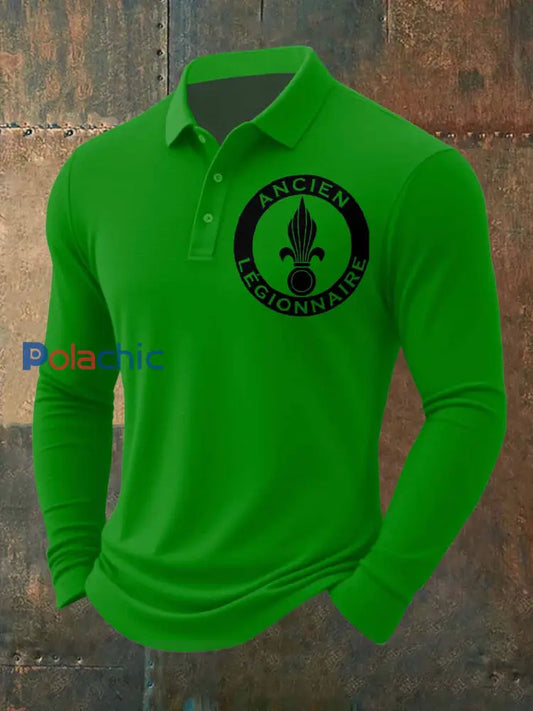 Polo Vintage Régiment Expatrié Imprimé comme image / S