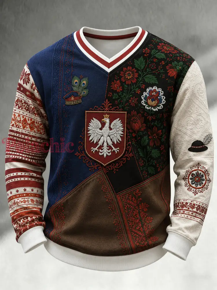 Polska koszulka męska z długim rękawem - A / S