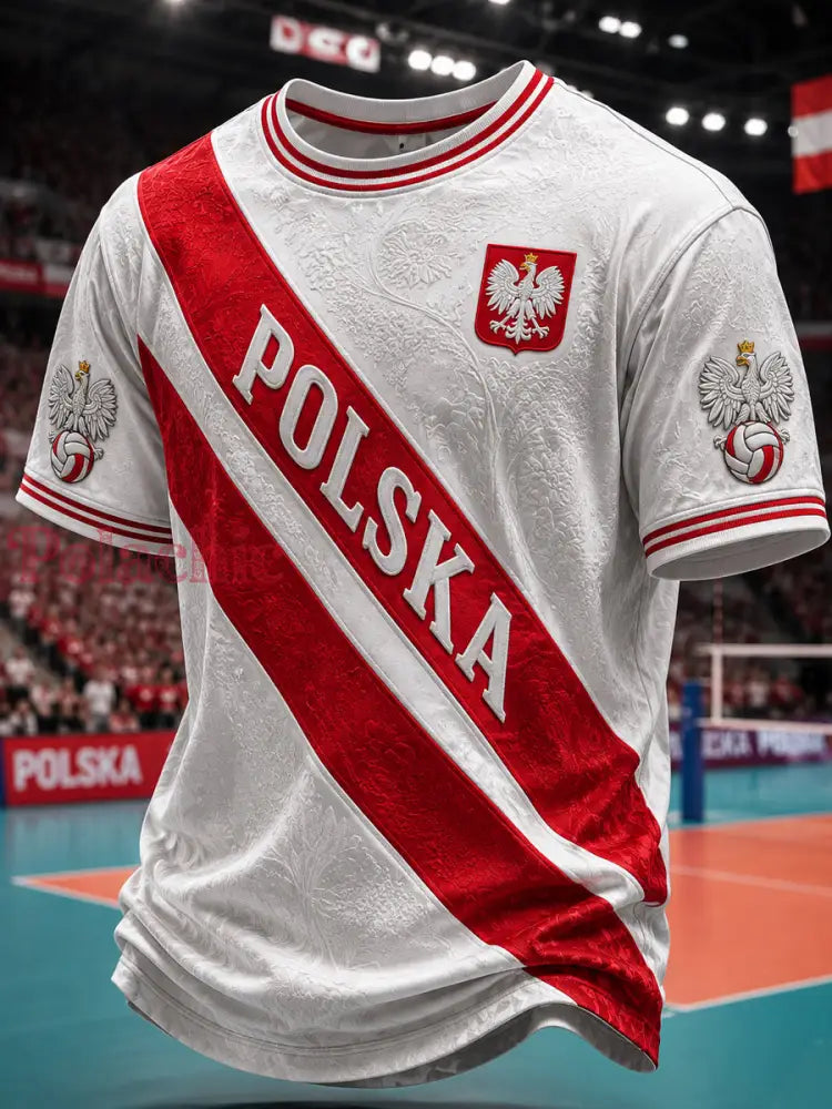 Polski siatkarski klasyczny t-shirt na co dzień - Jak na zdjęciu / S