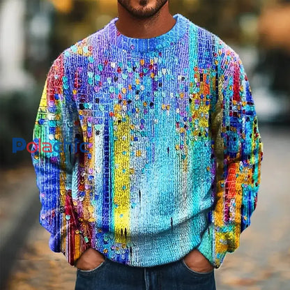 Pull Geometric Art Homme comme image / S