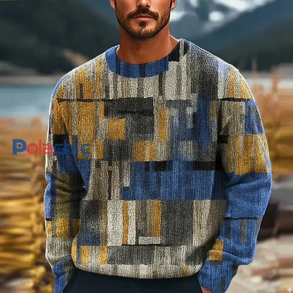 Pull Geometric Art Homme comme image / S