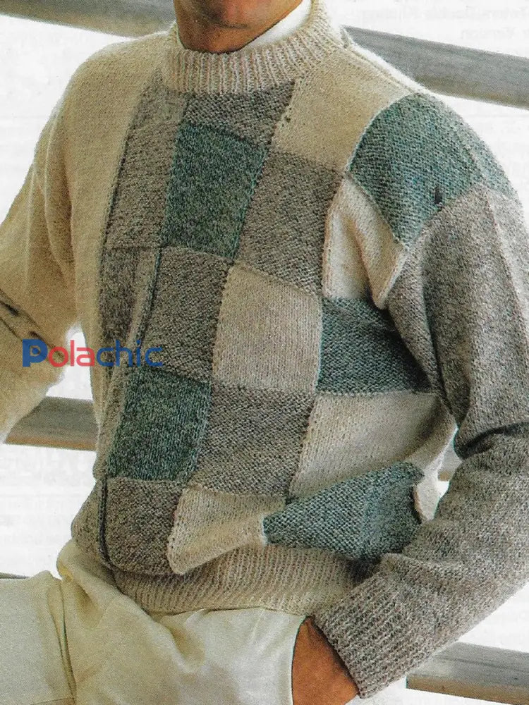Pull Geometric Art Homme comme image / S