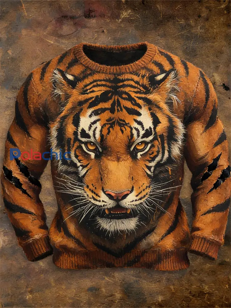 Pull Tiger Imitation Homme comme image / S
