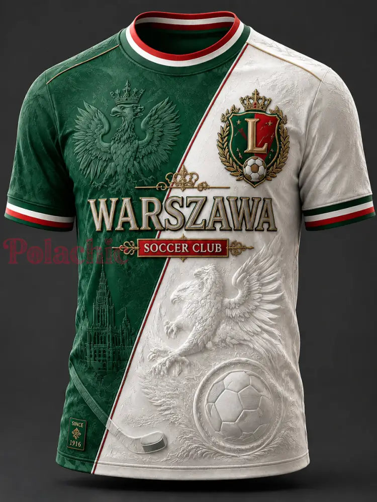 Rocznik Warszawa Polska Koszulka piłkarska klasyczna - Jak na zdjęciu / S