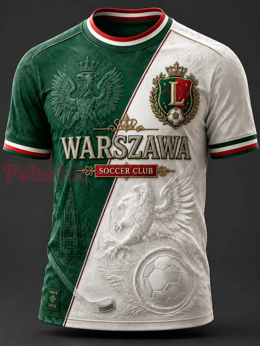 Rocznik Warszawa Polska Koszulka piłkarska klasyczna - Jak na zdjęciu / S