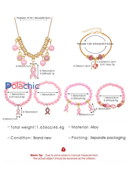 Sensibilisation au cancer du sein Accessoires ruban rose pour femmes