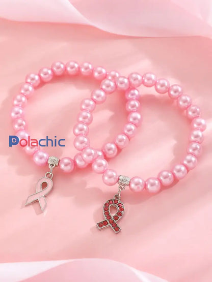 Sensibilisation au cancer du sein Accessoires ruban rose pour femmes D / ONE