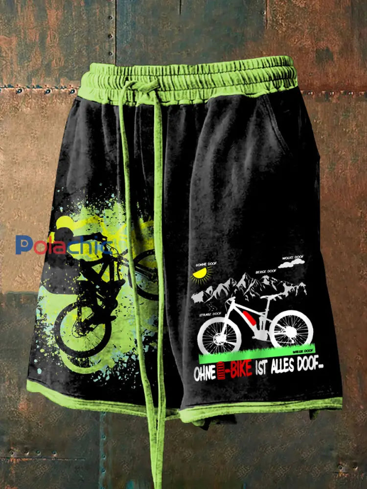 Short imprimé Fahrrad Homme comme image / S
