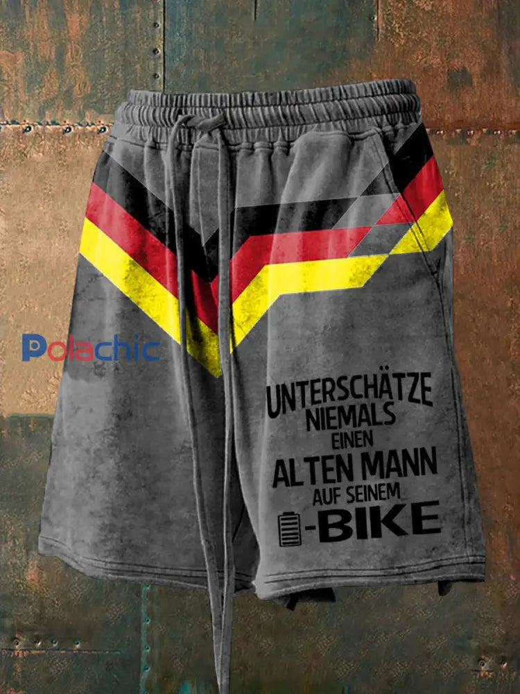 Short imprimé Fahrrad Homme Gris / S