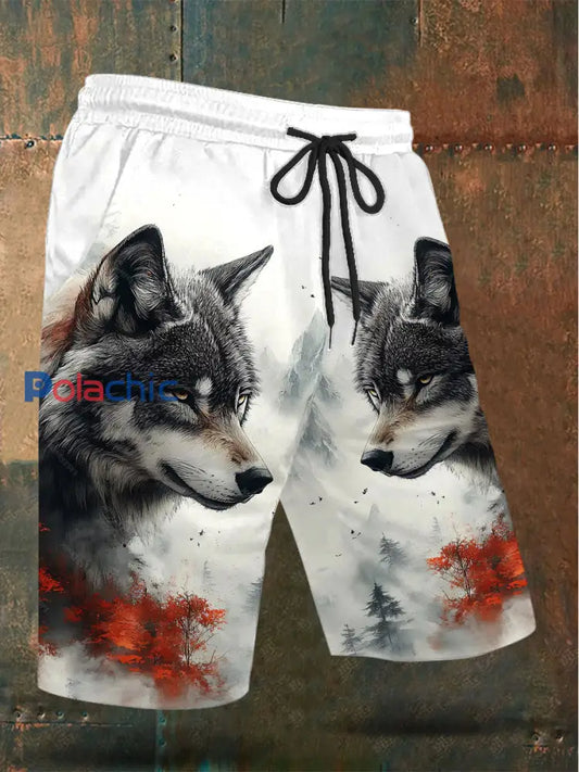 Short imprimé Wolf Culture pour homme comme image / S