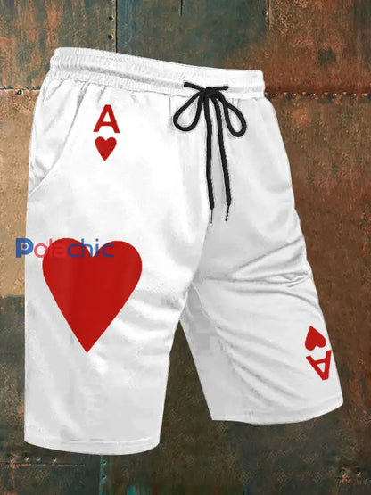 Short Poker Hearts A Homme Blanc / S