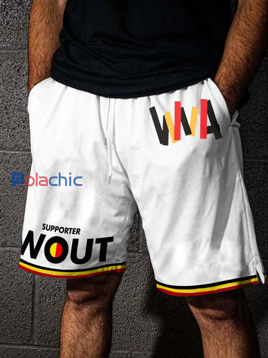 Short Supporter Wout Homme Blanc / S