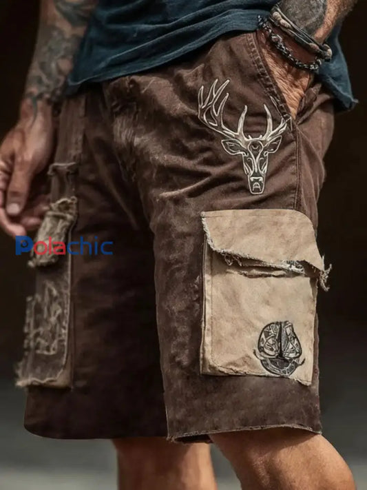 Short Western Elk Homme comme image / S