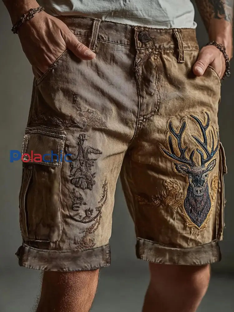 Short Western Elk Homme comme image / S