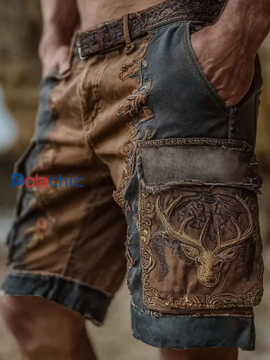 Short Western Elk Homme comme image / S