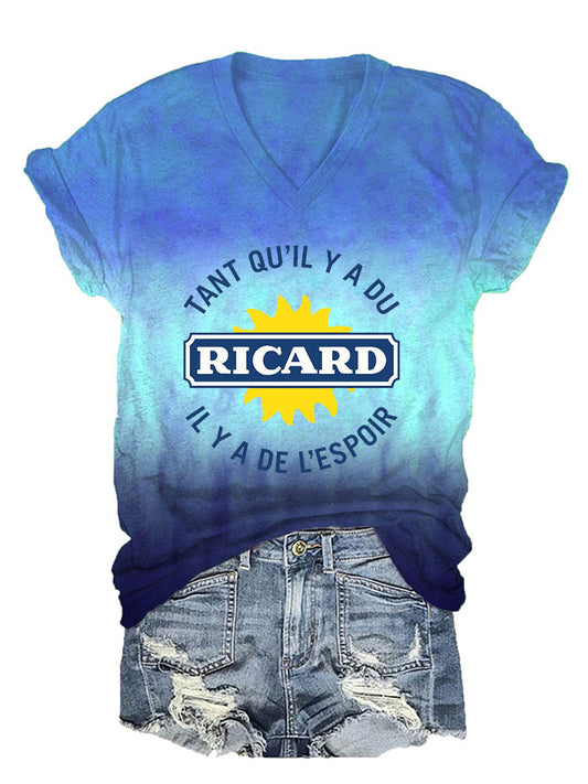 T-shirt à manches courtes Tant Qu'il Y A Du Ricard Femme