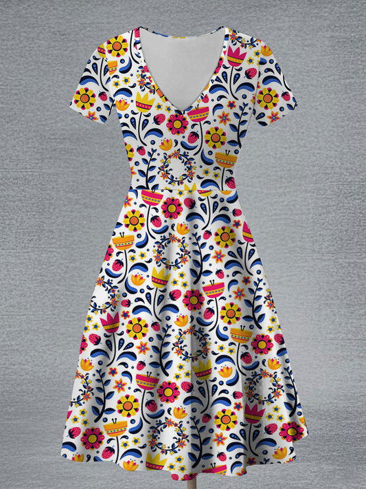 Robe à imprimé floral Midsummer pour femmes