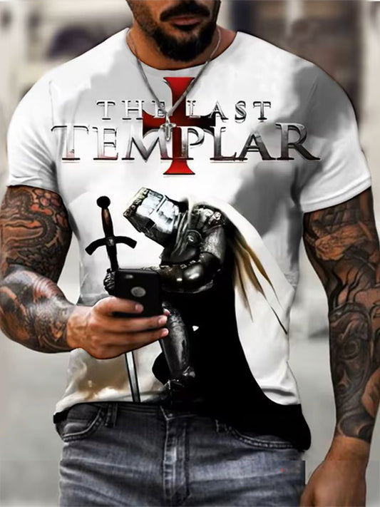 T-shirt à manches courtes Knights Templar pour hommes