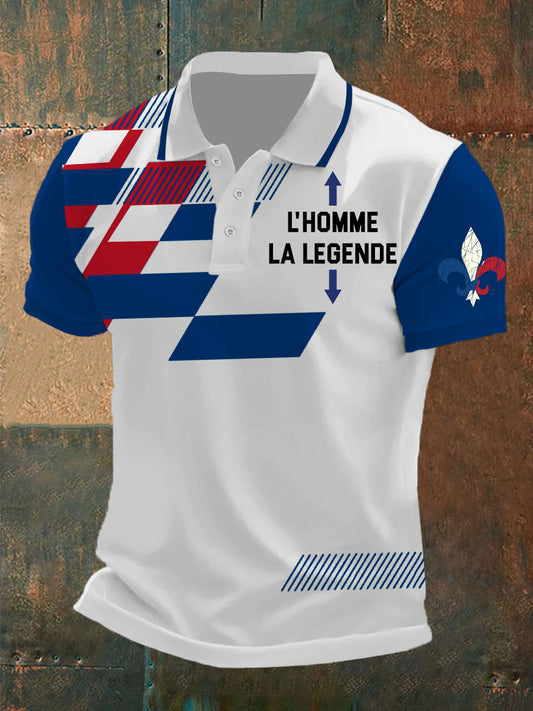 Polo à manches courtes L'homme la légende Homme