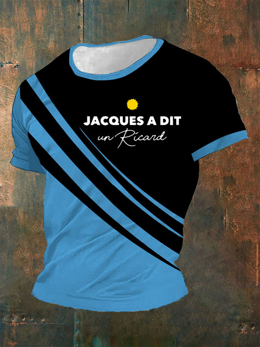 T-shirt à manches courtes Jacques A Dit Un Ricard pour homme