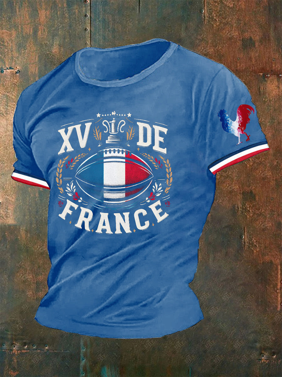 T-shirt XV DE France Le Coq Gaulois pour homme