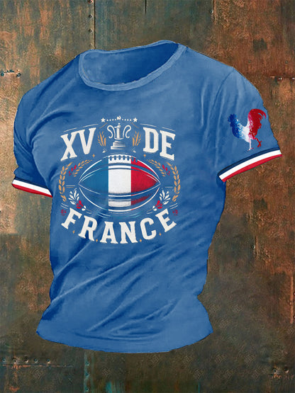 T-shirt XV DE France Le Coq Gaulois pour homme