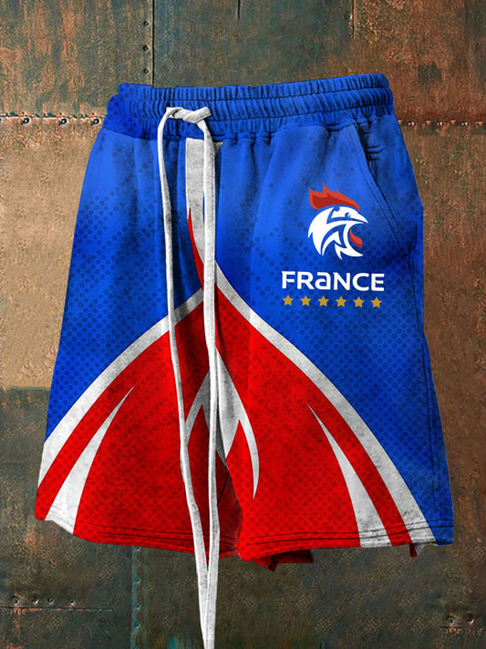 Short France Le Coq Gaulois Homme