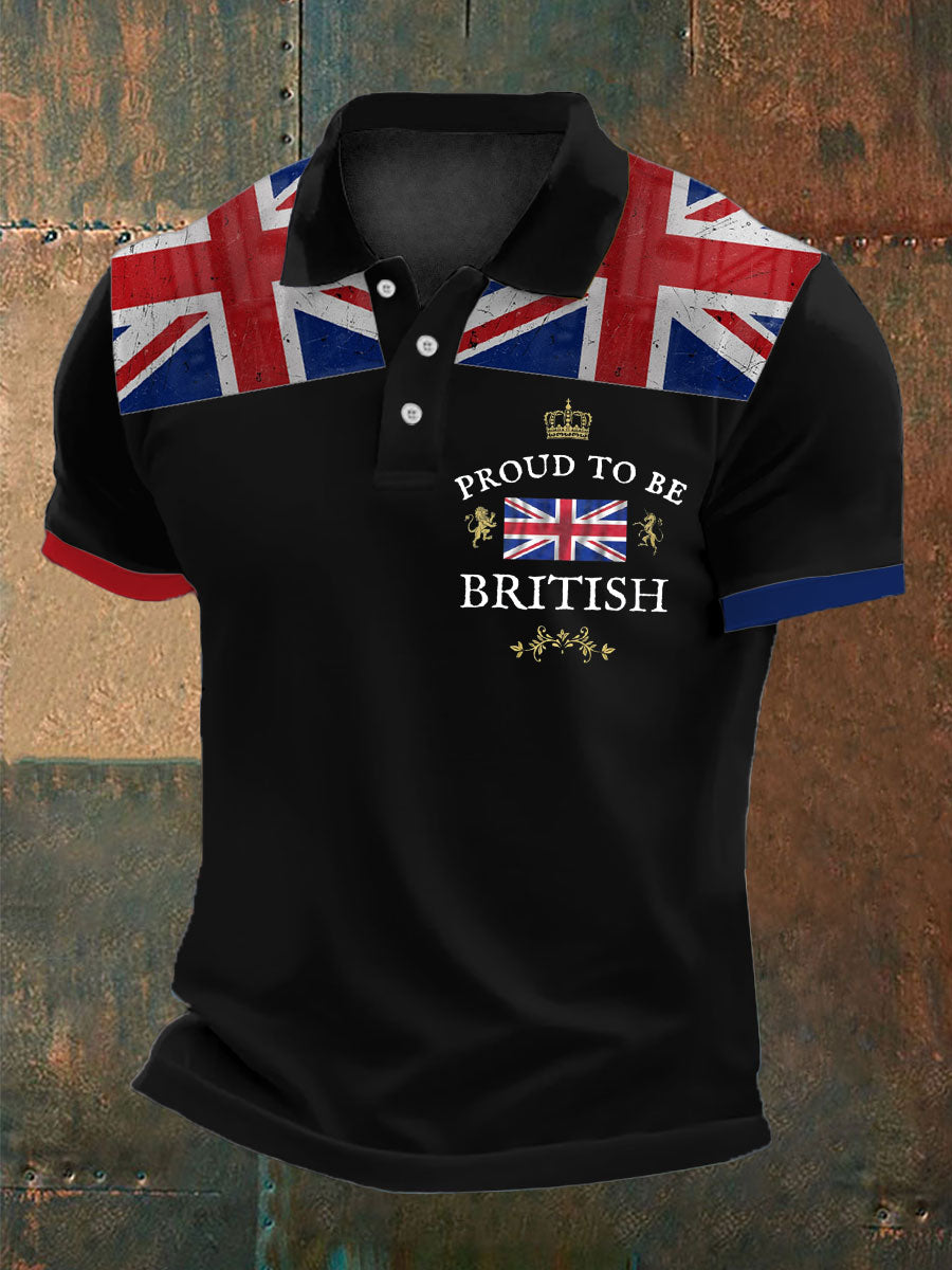 Polo imprimé British Proud pour homme