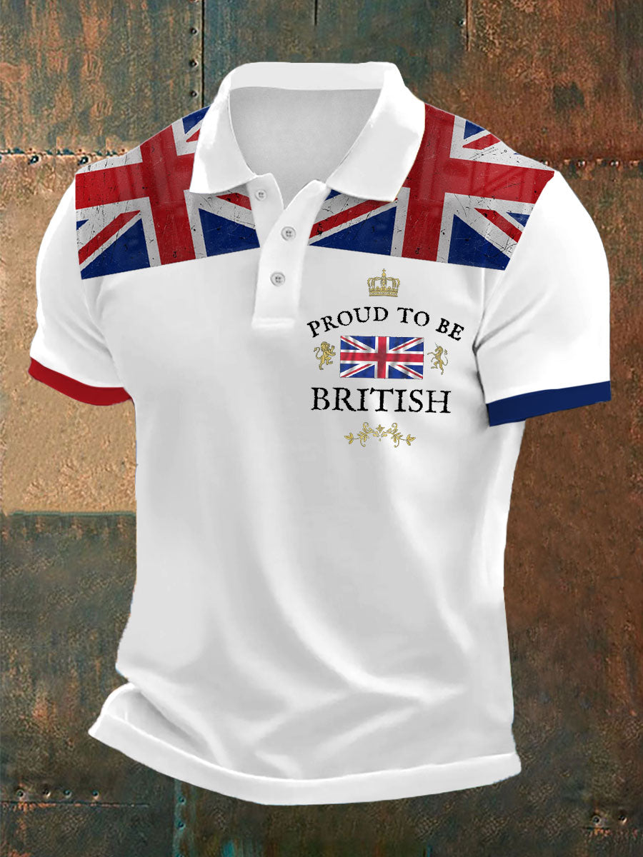 Polo imprimé British Proud pour homme