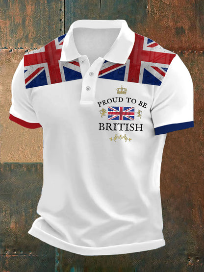 Polo imprimé British Proud pour homme