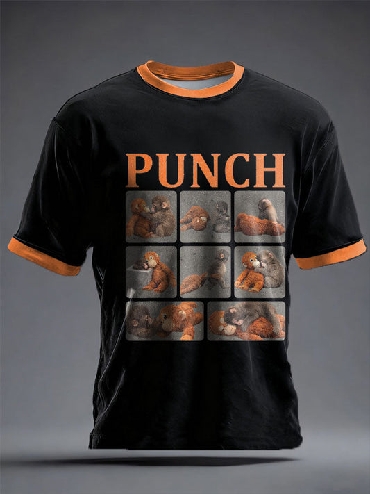 T-shirt unisexe imprimé Punch Monkey Brave