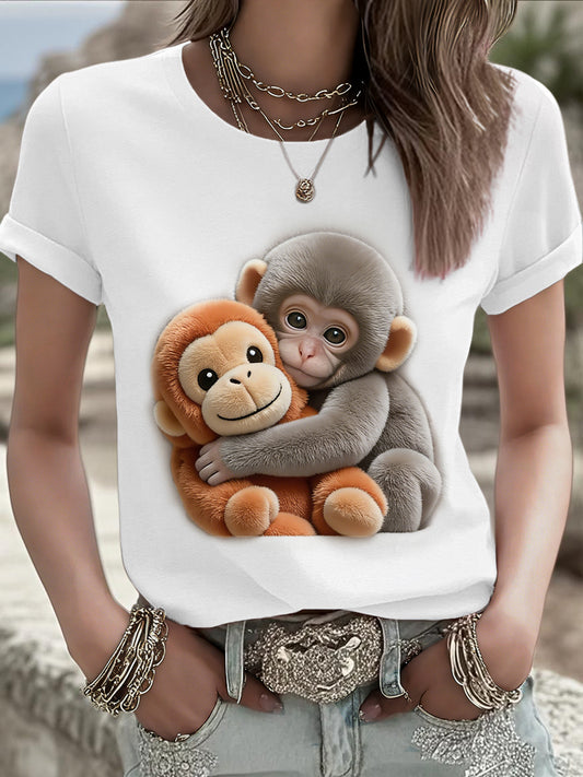 T-shirt Punch Monkey Brave Imprimé Femme