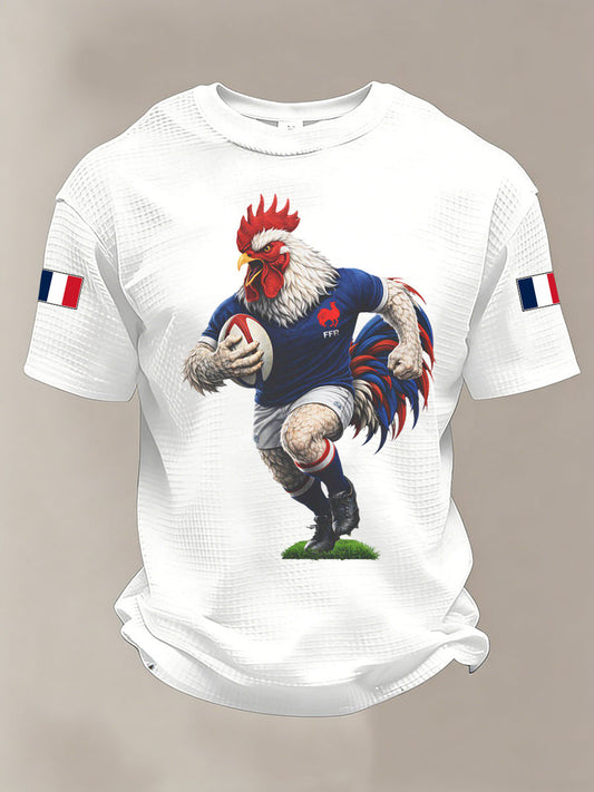 Manches courtes France Rugby Waffle Homme