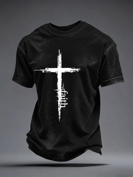T-shirt décontracté Faith Print Homme